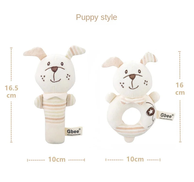 Baby Rattles Soft Cartoon Cute Plush Animal Rattles Toys Child Educational Handbells Soft Toddler Baby Comfort Toys игрушки для