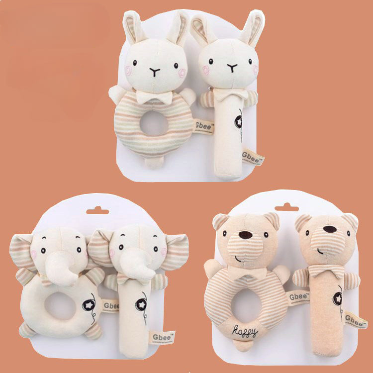 Baby Rattles Soft Cartoon Cute Plush Animal Rattles Toys Child Educational Handbells Soft Toddler Baby Comfort Toys игрушки для
