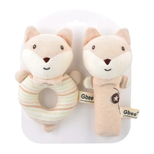 Baby Rattles Soft Cartoon Cute Plush Animal Rattles Toys Child Educational Handbells Soft Toddler Baby Comfort Toys игрушки для