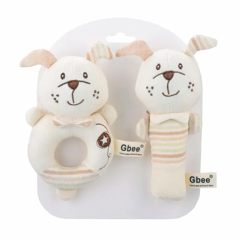Baby Rattles Soft Cartoon Cute Plush Animal Rattles Toys Child Educational Handbells Soft Toddler Baby Comfort Toys игрушки для