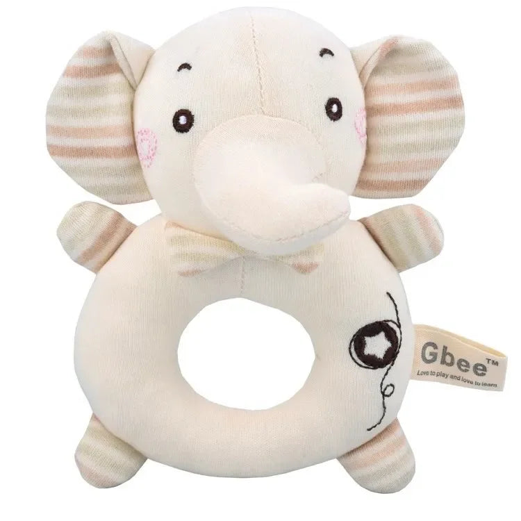Baby Rattles Soft Cartoon Cute Plush Animal Rattles Toys Child Educational Handbells Soft Toddler Baby Comfort Toys игрушки для